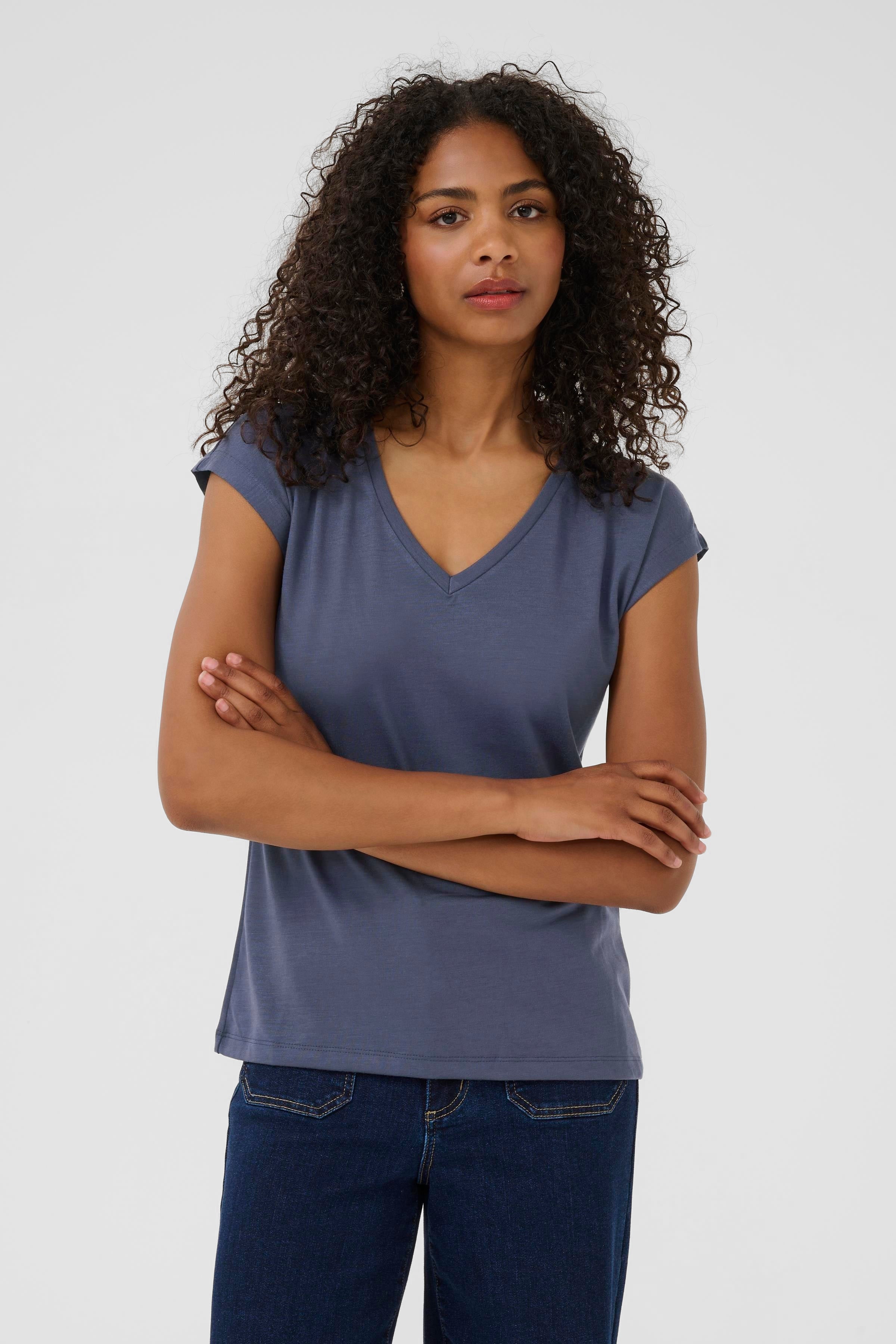 Kaffe Lise Tee Midnight Marine