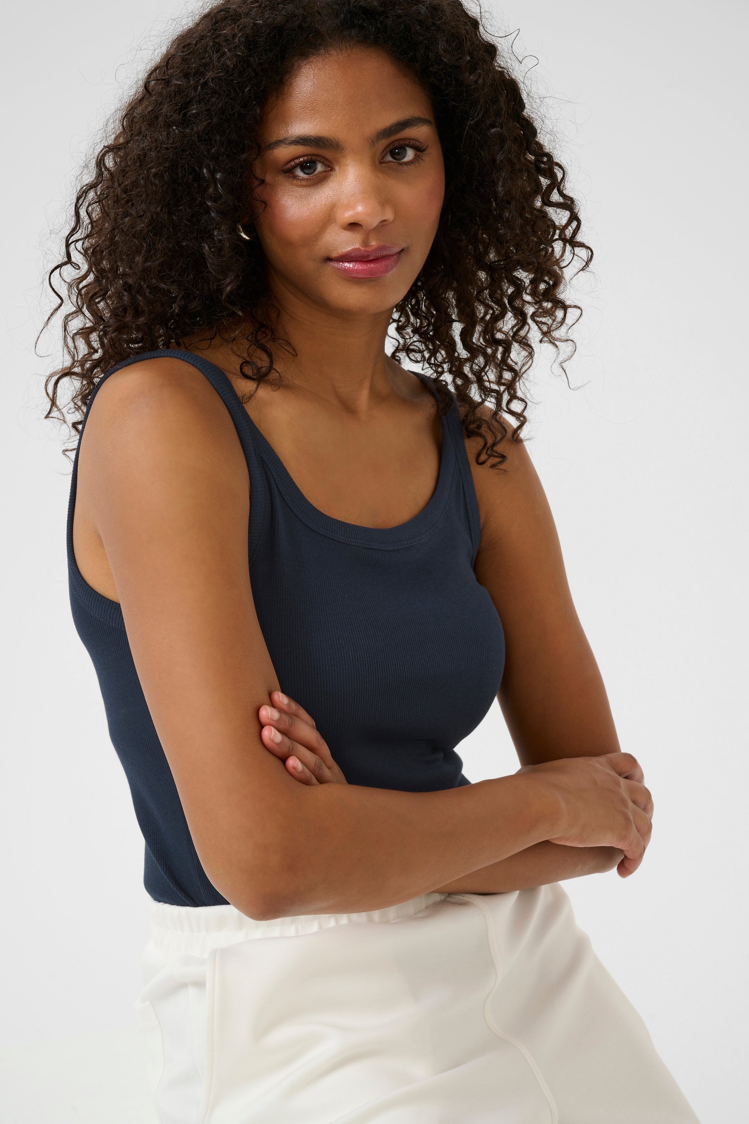 Kaffe Carna Tank Top Navy