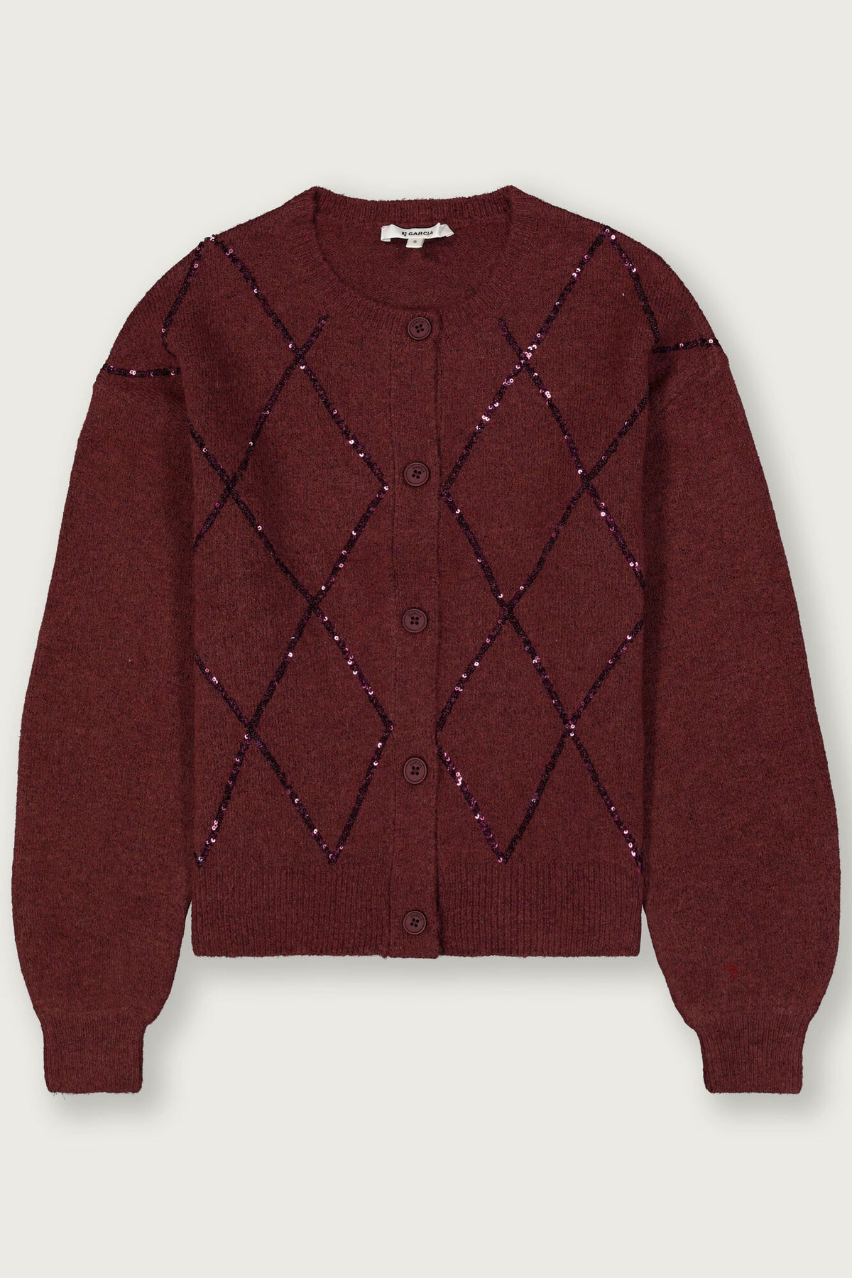 Garcia Sequin diamond cardi V260251