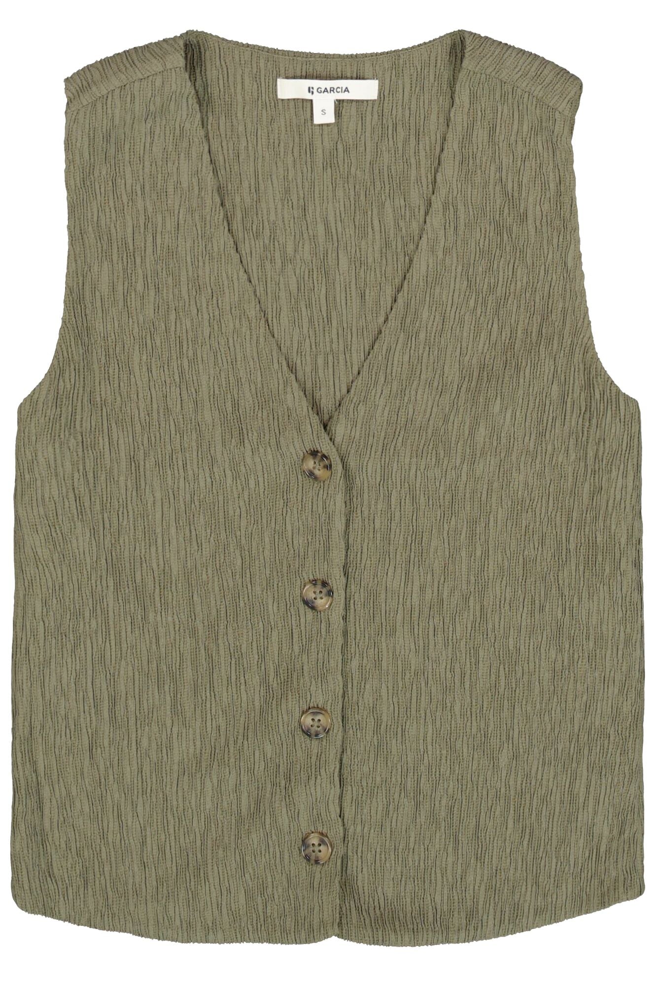 Garcia Crinkle button vest R260290