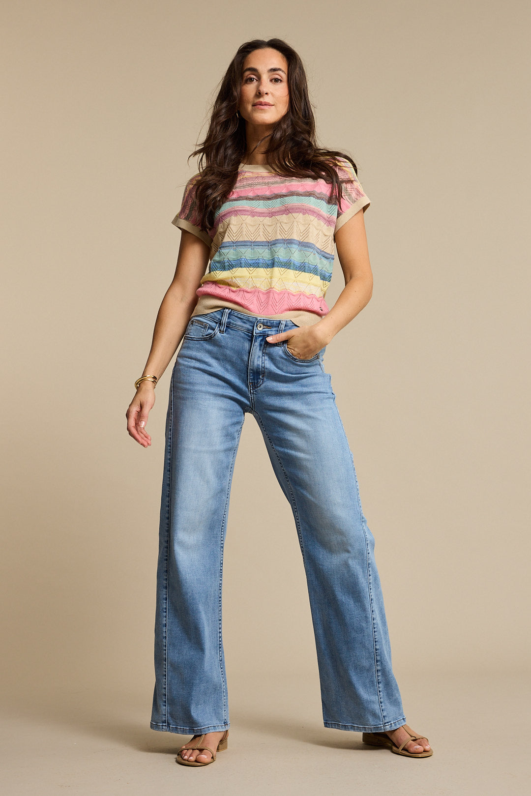 Red Button Claudette slanted seam