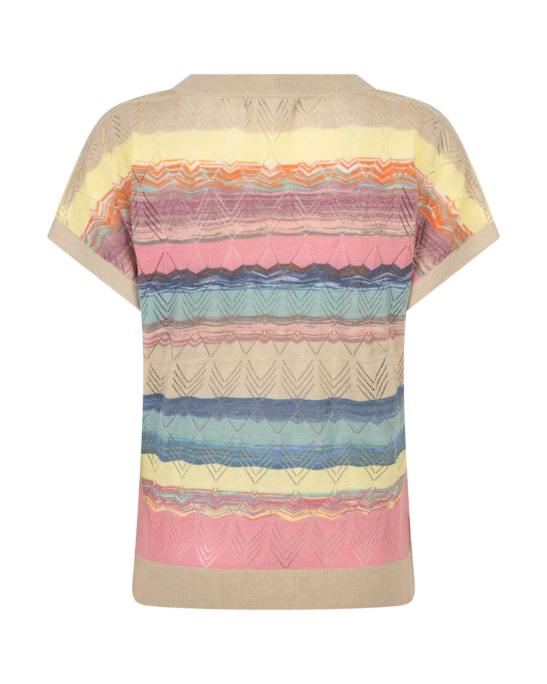 Red Button Jerry stripe top