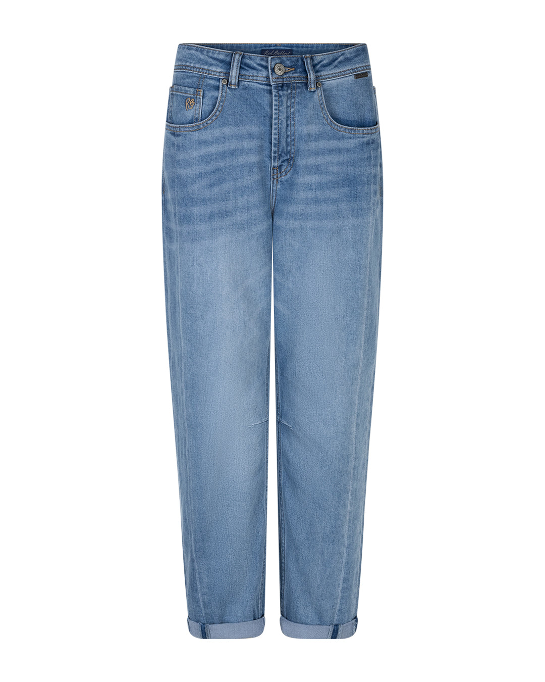 Red Button Caitlina Sidepatch  - Midstone blue